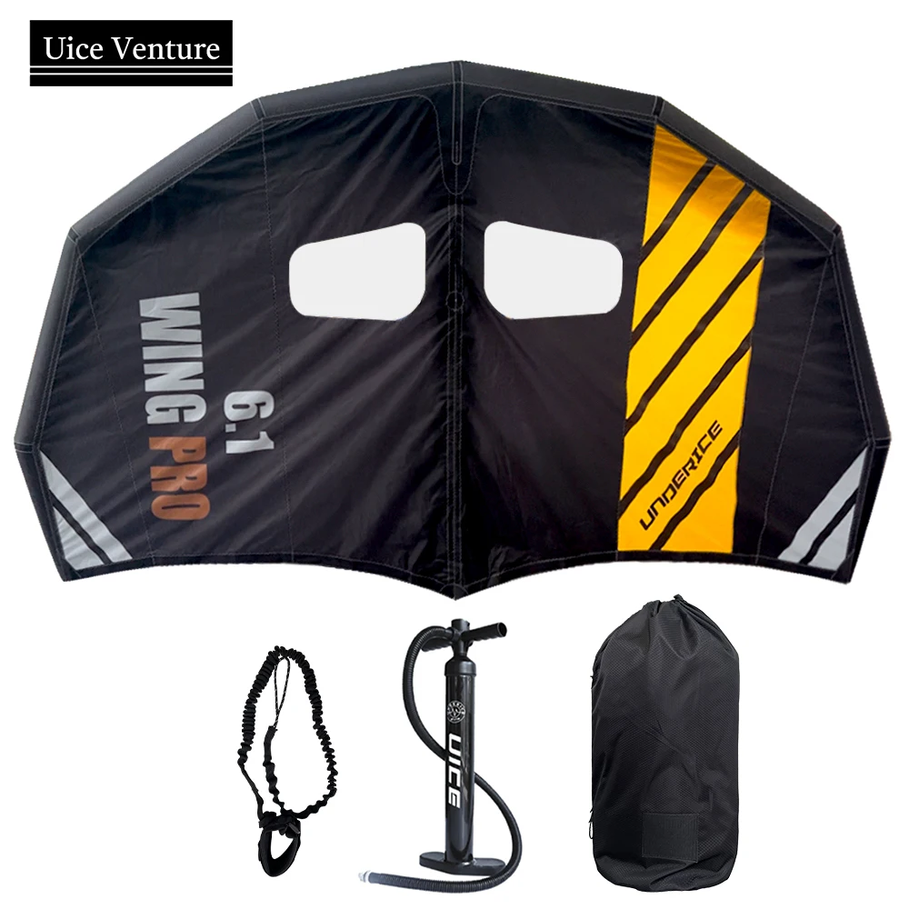 Tabla de surf inflable de mano, lámina de aluminio para Wingsurfing, 4,1/5,0/6.1m ²