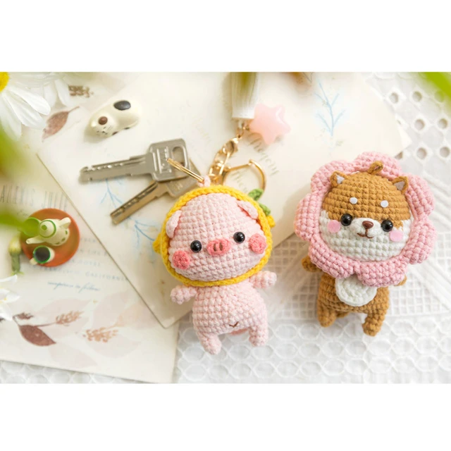 Susan's Family Crochet Kit DIY Flower Cat Bear Bag Materials Package Crochet  Bags kit Cute Shoulder Bag Handmade Gift - AliExpress