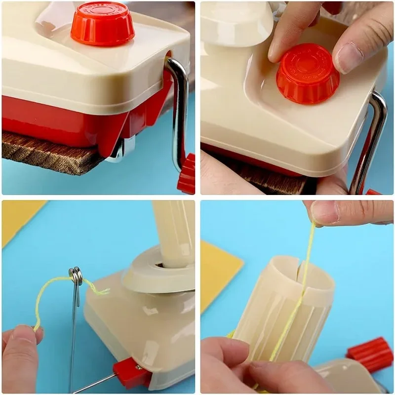 Yarn winding tool BUDDUR 1PC manual home yarn winding machine portable for cotton yarn thread balls making DIY handmade craft accessories