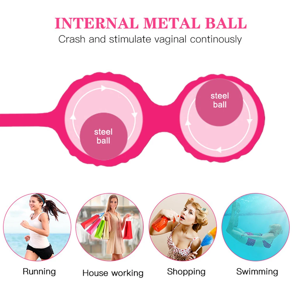 Sexuale Female Chinese Vaginal Balls to Exercise Pelvic Floor Kegel Trainer for Women Steel Sex Ball Vaginal Tightening Products