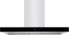Chef Series Range Hood: 30" WM-739 Wall Mount Kitchen Fan Contemporary Stainless Steel T Style Hood with Black Glass Panel 1