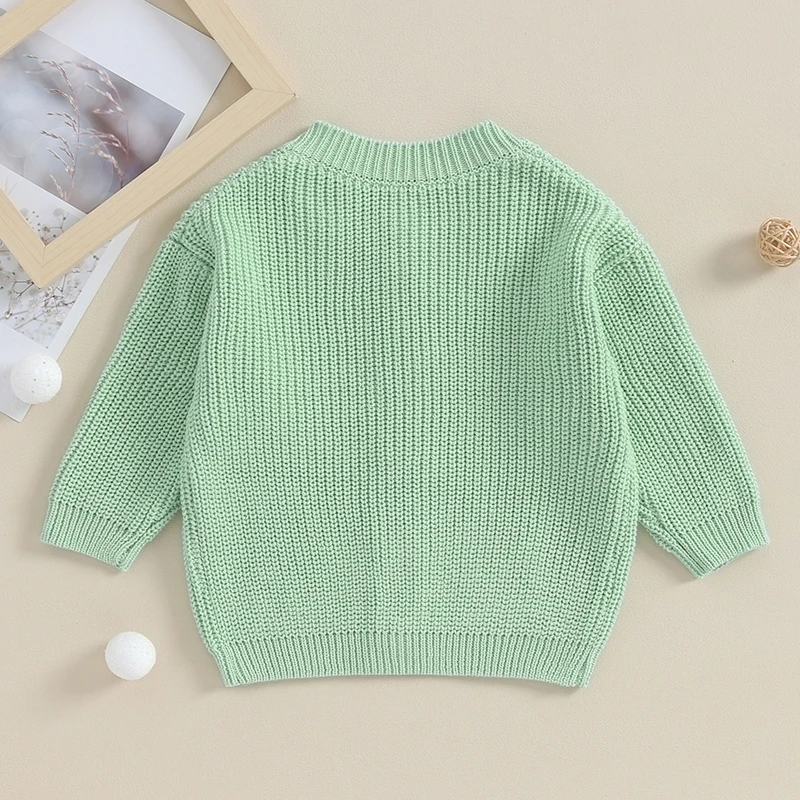 Blotona Baby Boys Girls Cardigan Autumn Spring Cotton Sweater Top Kids Children Clothing Button Up Knitwear Cardigan Jacket