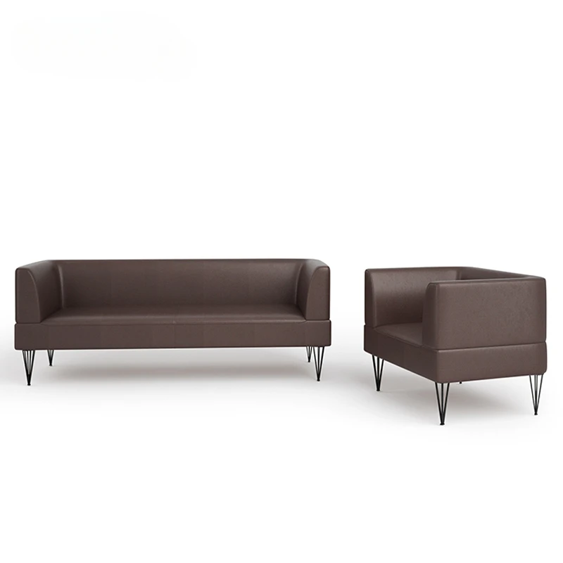 

Custom luxury 3 seater sofa modern genuine leather office sofa