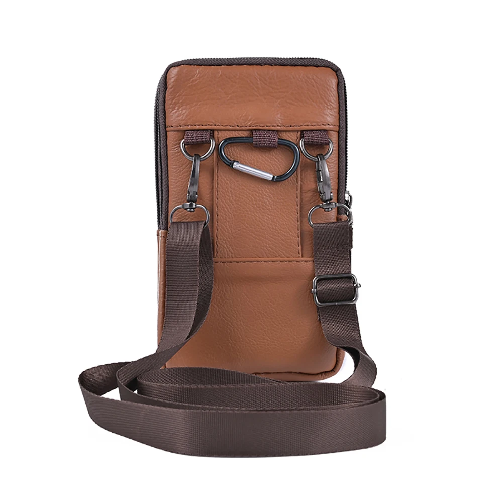 

Men Stylish Crossbody Bag Waterproof Leather Simple Shoulder Bag Lightweight Fashion Sling Bag Male Travel Outdoor Bag