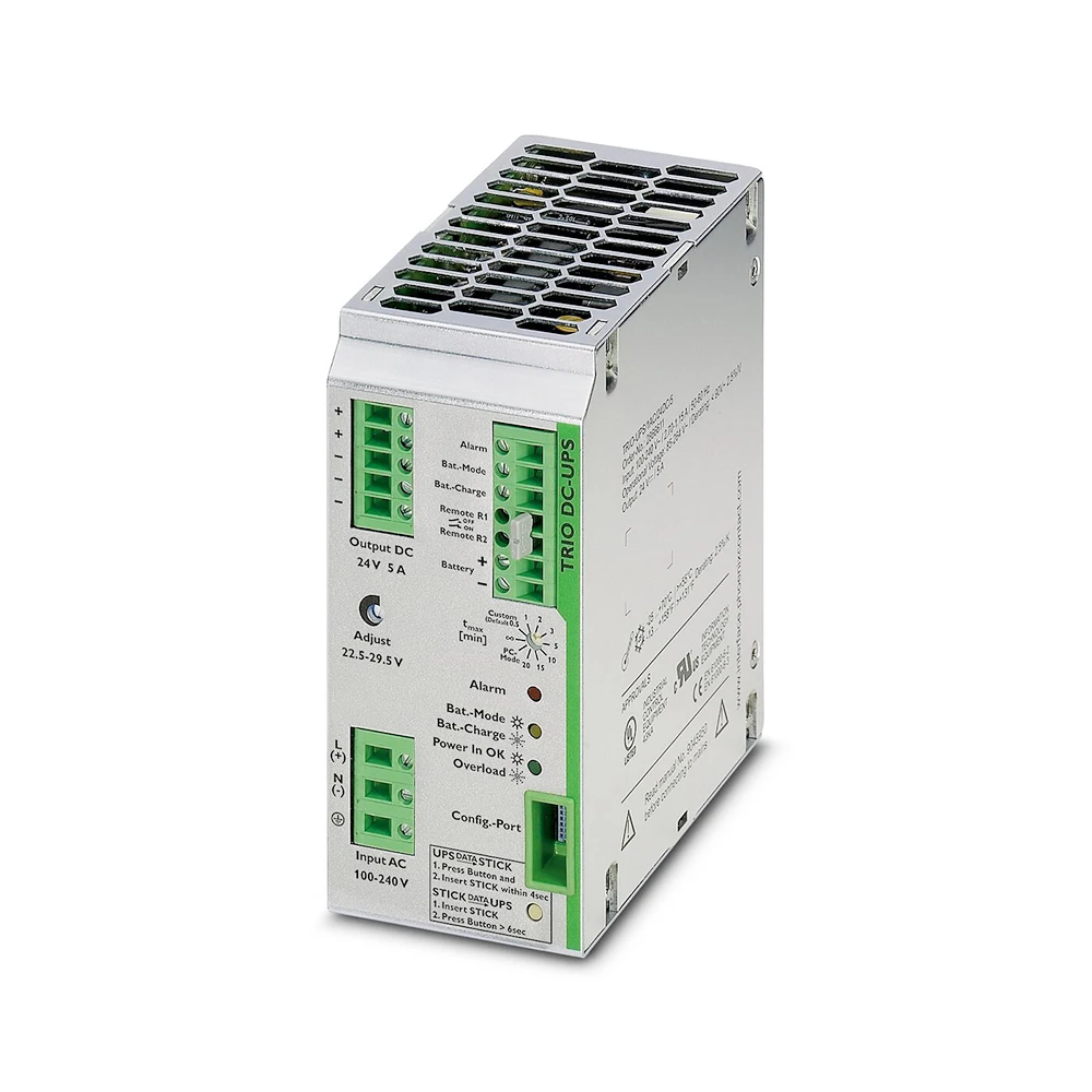 2866611 For Phoenix Power Supply TRIO-UPS/1AC/24DC/5 4 2866611 For Phoenix Power Supply TRIO-UPS/1AC/24DC/5 - Image 2