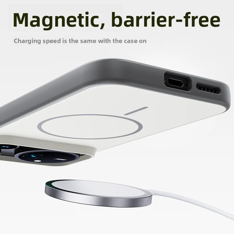 Premium Protective Back Cover: Hard Silicone Skin with Magnetic Wireless Charging for Huawei Honor Magic 9 Pro Max