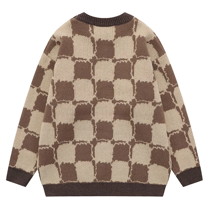 Louis Vuitton brown Wool Embroidered Monogram Sweater