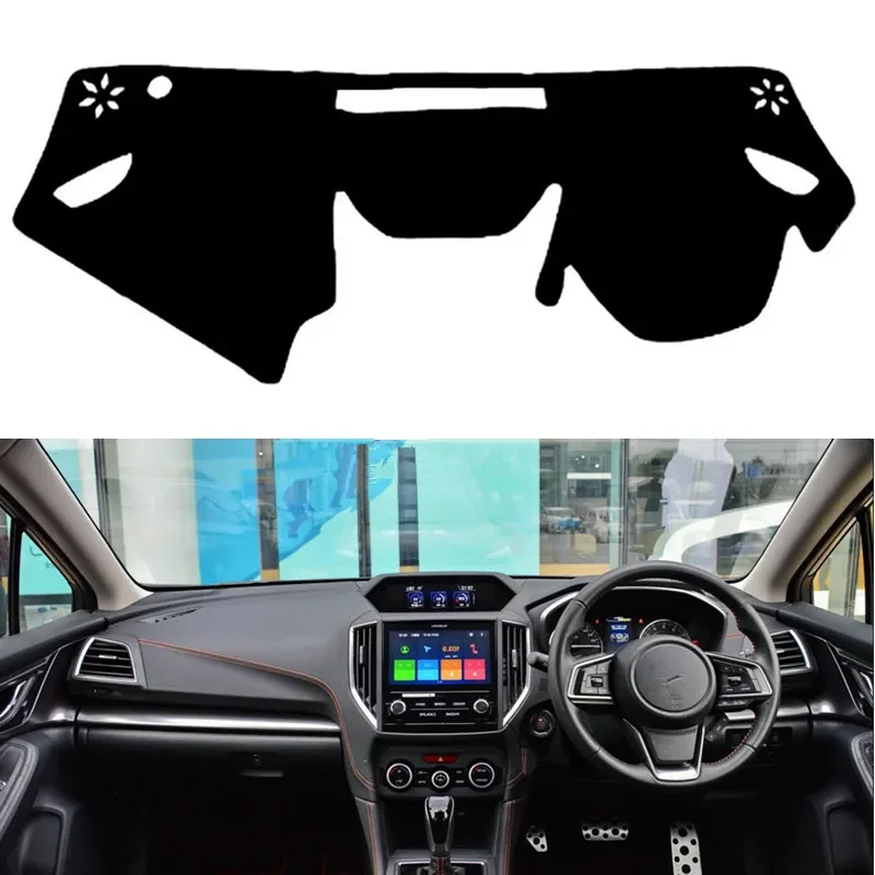 

Car Dashboard Cover Mat Pad Dash Sun Shade Instrument Carpet Accessories For Subaru Forester 2018 2019 2020 SK Crosstrek Impreza