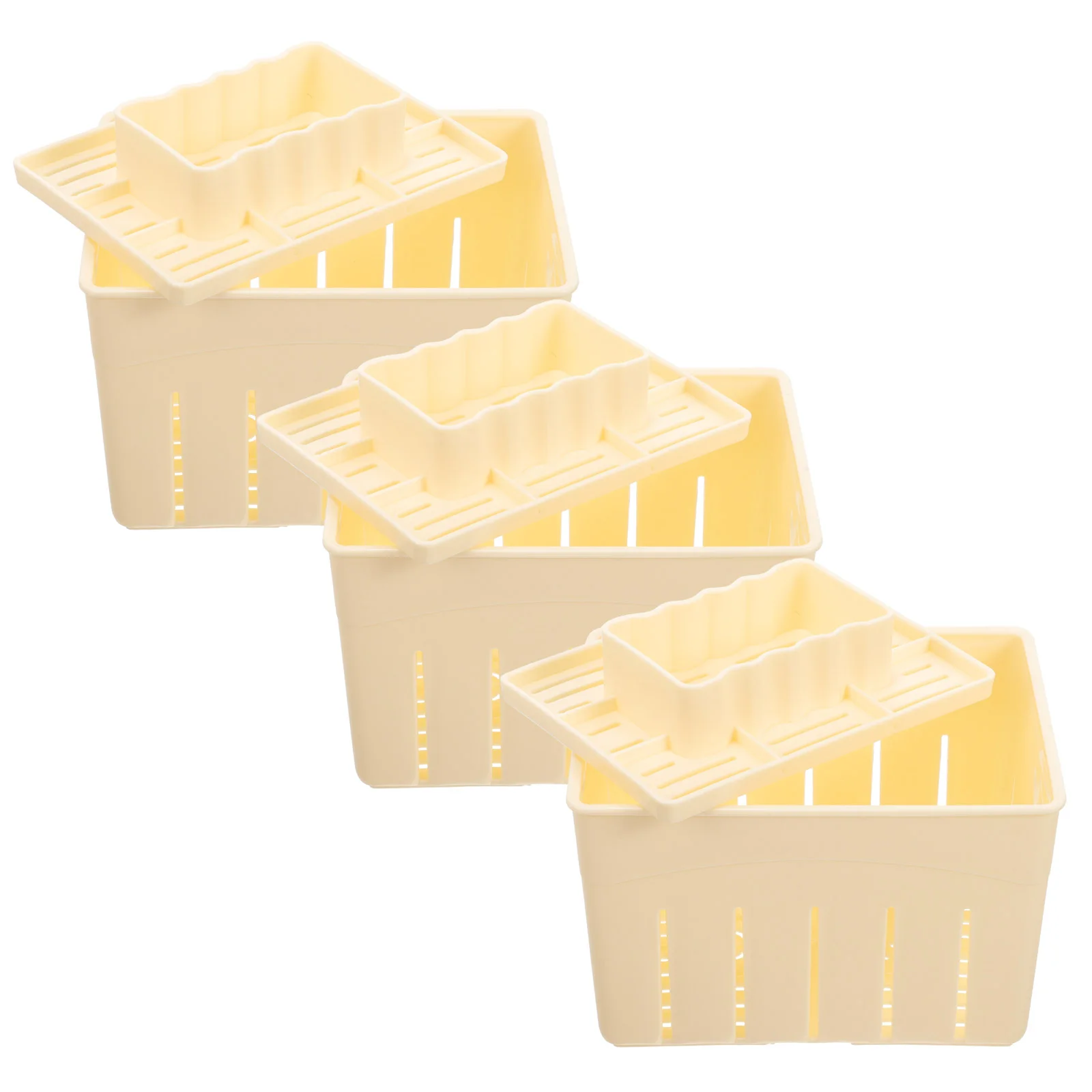 Homemade Cheese Pressing Plate Tofu Film Dishwasher Safe Mould Making Mold 3 Sets