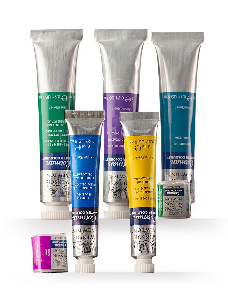 Winsor & Newton Cotman Watercolor Paint 8ML Tube Art Supplies Aquarela Good Transparency Excellent Tinting Strength 1Pc