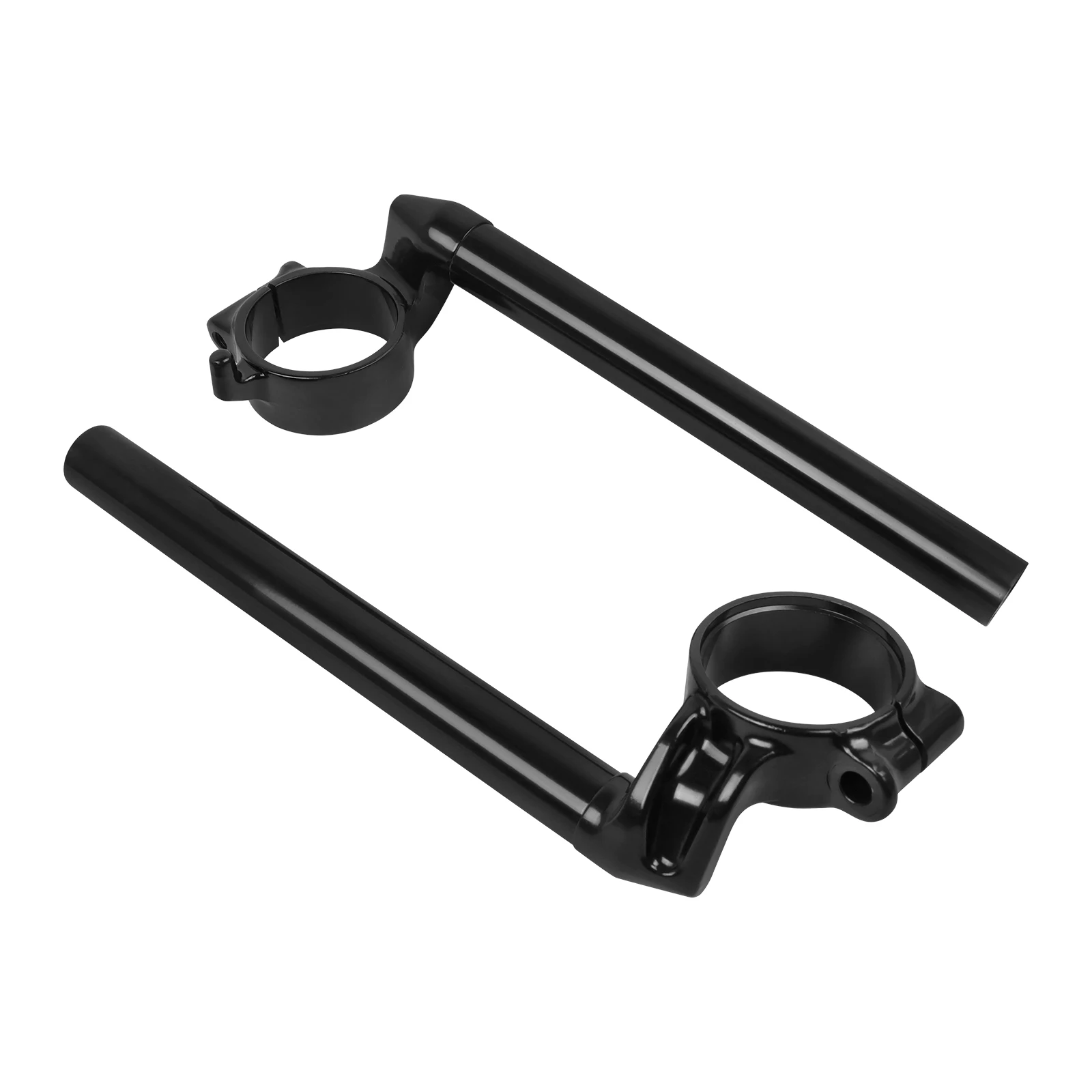 Motorcycle Racing Adjustable Cnc Aluminum Machined Clip On Ons Fork Handlebars Handle Bar Cafe