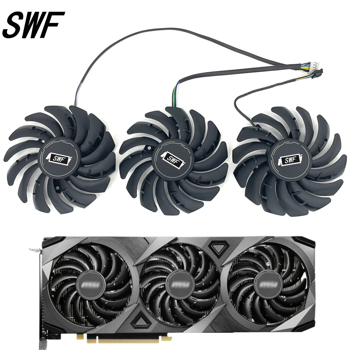 Nuova Ventola Gpu 85Mm 4Pin 12V 0.40A Muslimex Rtx 3080 Per Msi Rtx 3070 3080 3090 Ventus 3X Ventola Di Raffreddamento Per Scheda Grafica Da Gioco