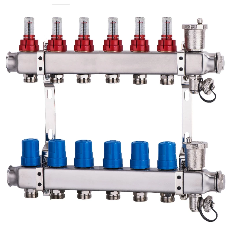 

Cool and heating floor distributor collector