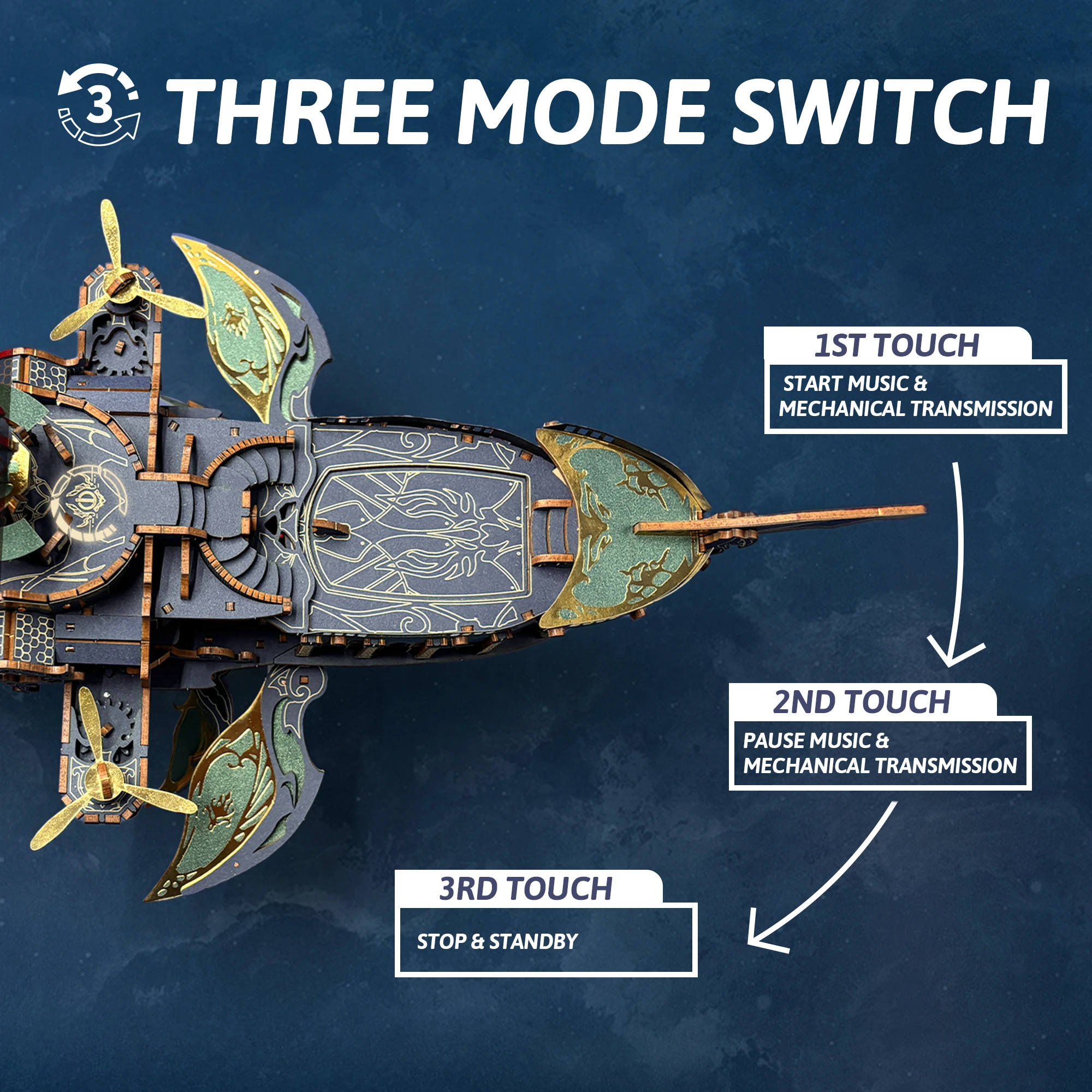 DIY 3D 나무 퍼즐 고래 우주의 방주 우주선 직소 퍼즐 조립 미니어처 모델 키트 친구를위한 장난감 선물