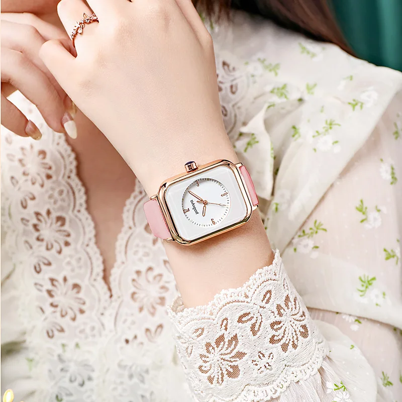 Women Watches Square White Simple Design Ladies Watches Business Silicone Luminous Wristwatch Casual Clock Relogio Feminino 5