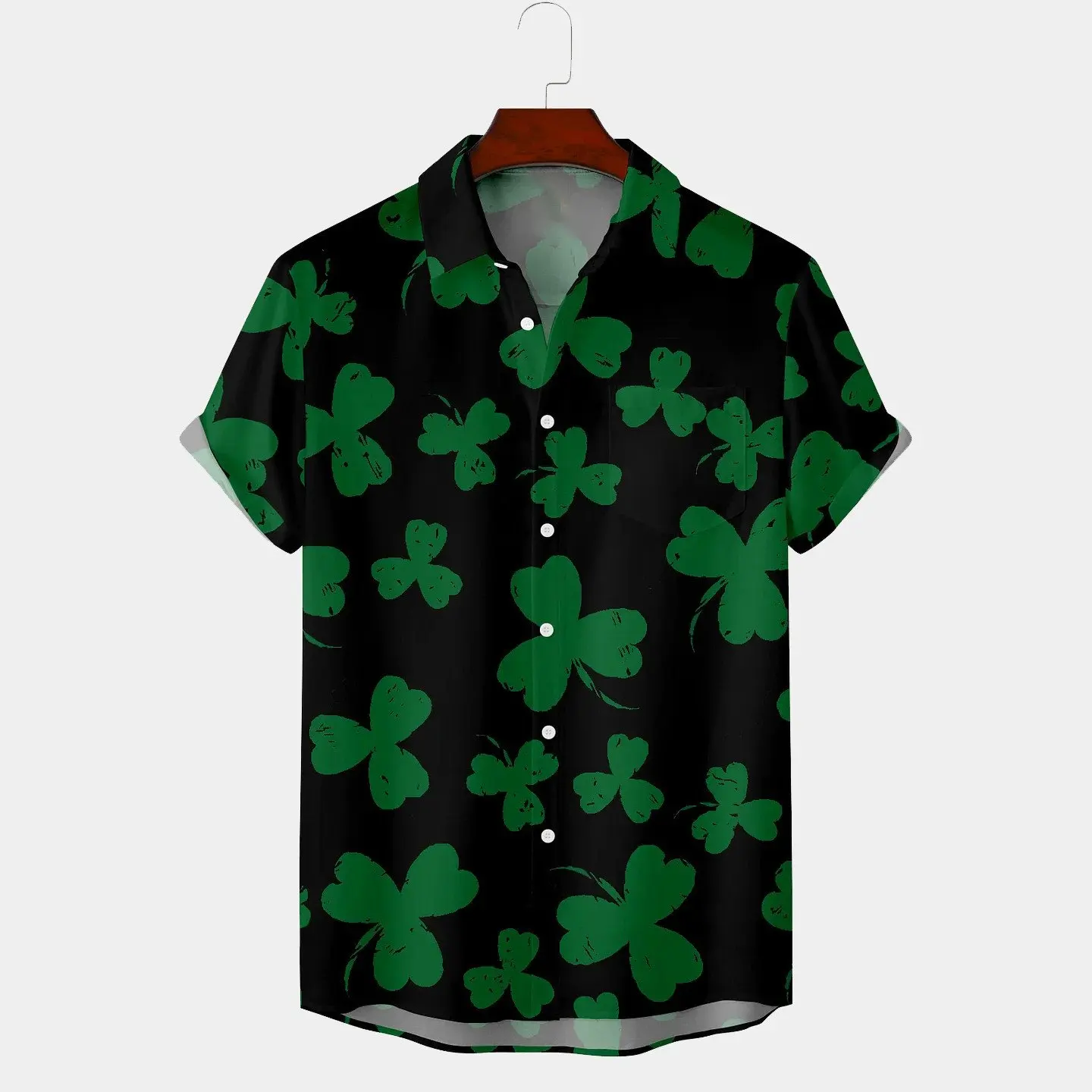 

Simple Clover Print Men's Large Shirt men-s-top R2