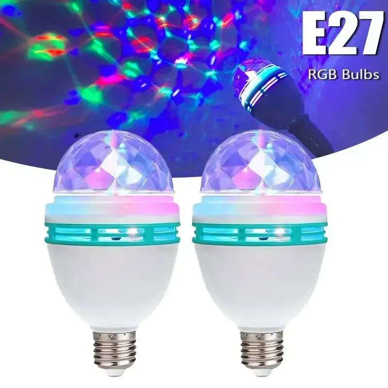 Disco Light Rotating RGB Party Lamp