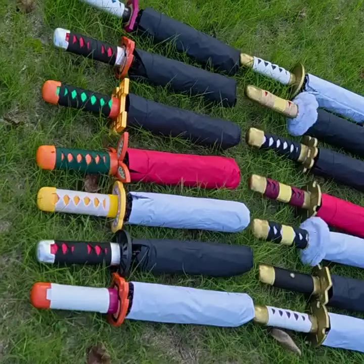 Японское аниме Bleach Samurai Katana Sword Зонт от дождя Ветрозащитный солнцезащитный крем