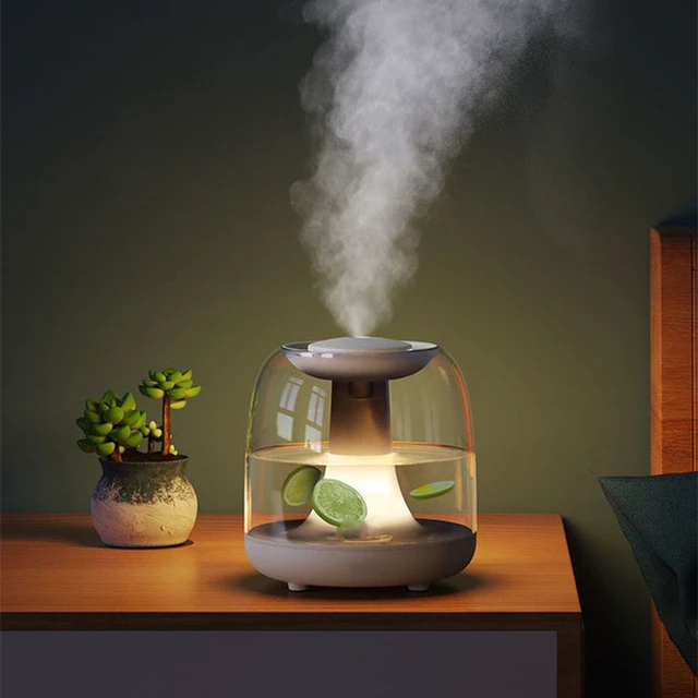 USB Air Humidifier Household Cute Ultrasonic Colorful Jellyfish Night Light  Mini Humidifier Diffuser Transparent Can Add Fruit - AliExpress