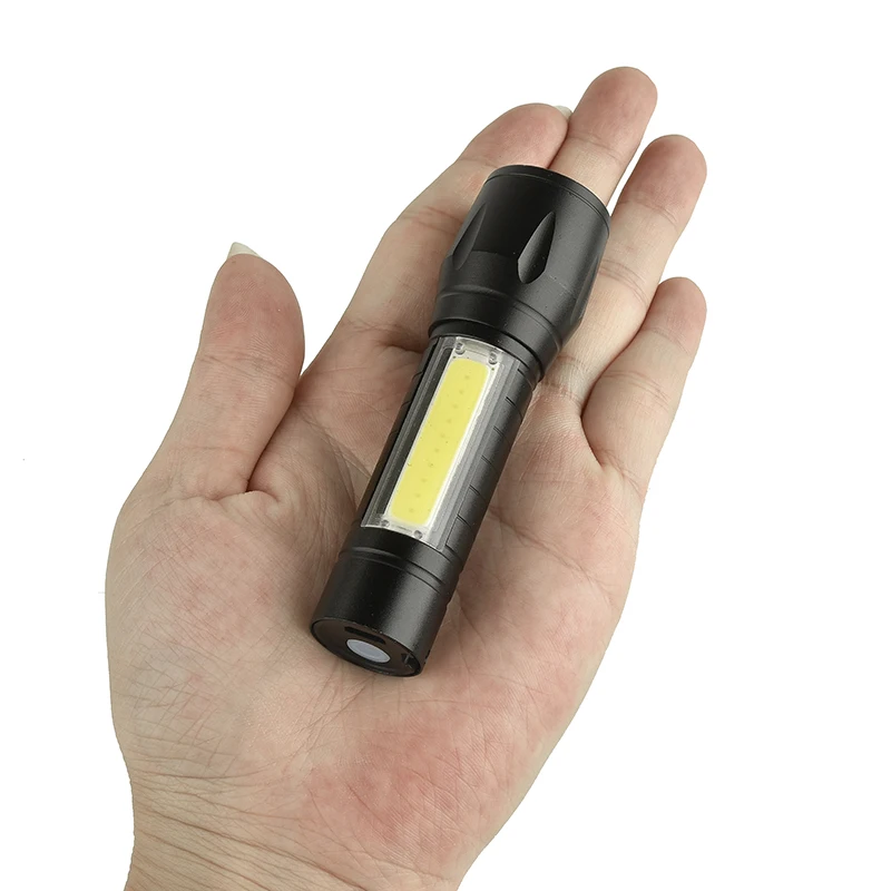 Mini Flashlight Built in Battery XP-G Q5 Torch Aluminum Waterproof Camping Bulbs Resistant Adjustable Zoomable Sport