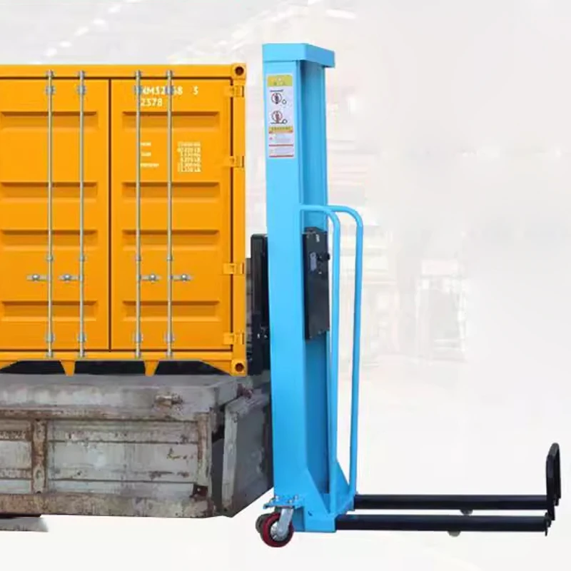 Carrello elevatore elettrico portatile 800 kg Strumento di caricamento/scarico idraulico portatile Pallet per camion elevatore mobile compatto (personalizzato) - immagine 6
