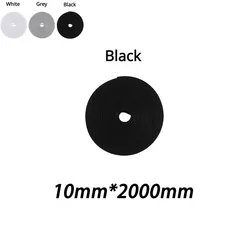Self - Attaching Hook & Loop Cable Tie Roll - Reusable Nylon Straps for Versatile Wire Management (Black)