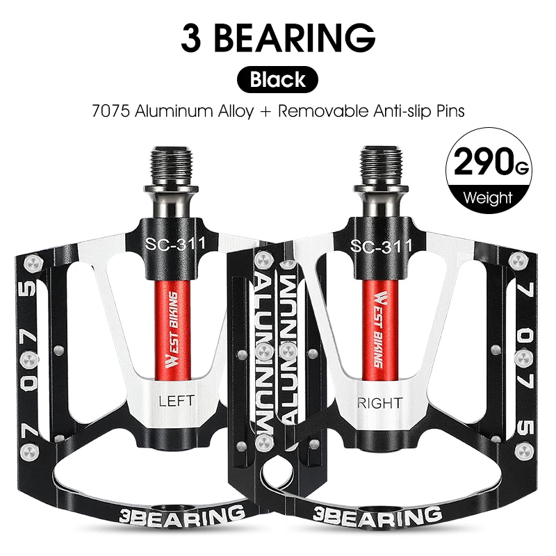 Ultralight Anti-Slip CNC Sealed Bearing Bike Pedals
