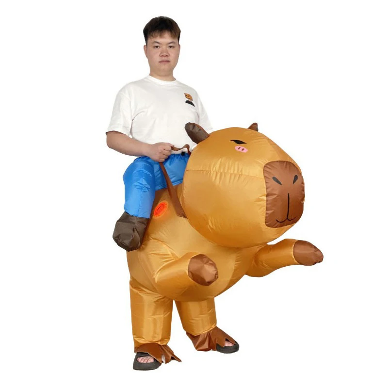 Animal Doll Clothing Capybara Inflatable Suit Amusement Park Entertainment Performance Costumes Props Festival Party Wear
