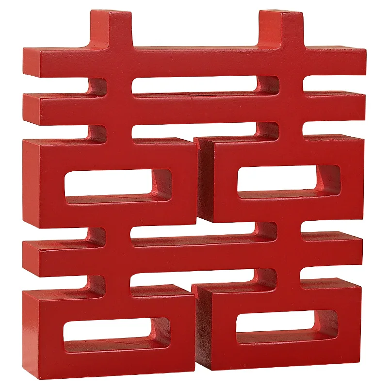 Chinese Double Happiness Wedding Arrangement, Wedding Gift, Living Room and Bedroom Decoration