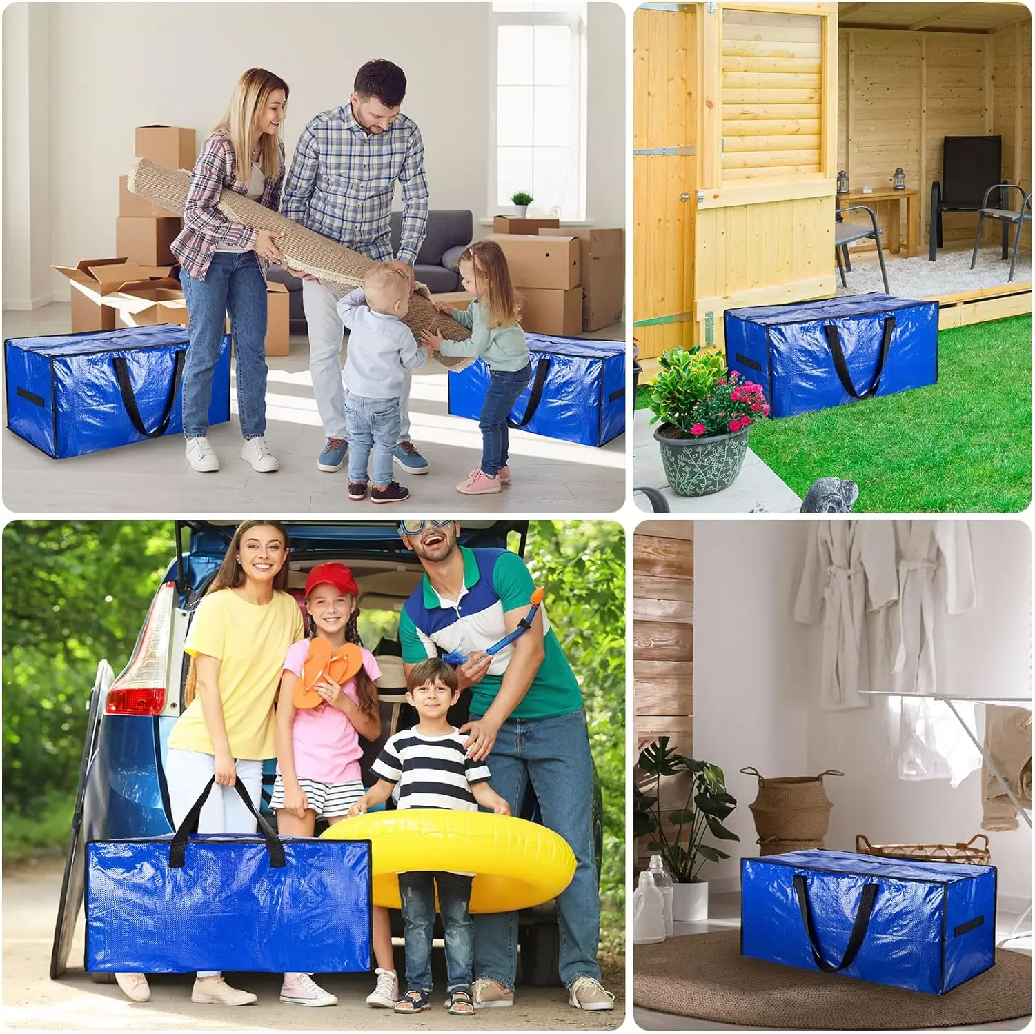 Portable Big Capacity Storage Bag Waterproof Dustproof Moistureproof Quilt Clothes Closet Under-Bed Packing Storage Organizer 6