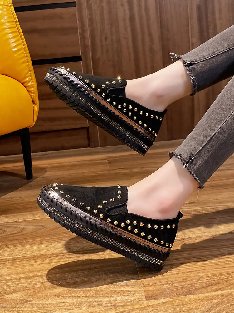 Female Loafers Low Women's Shoes High on Black Free Shipping Price Comfortable and Elegant Offer Light A _ - AliExpress Mobile