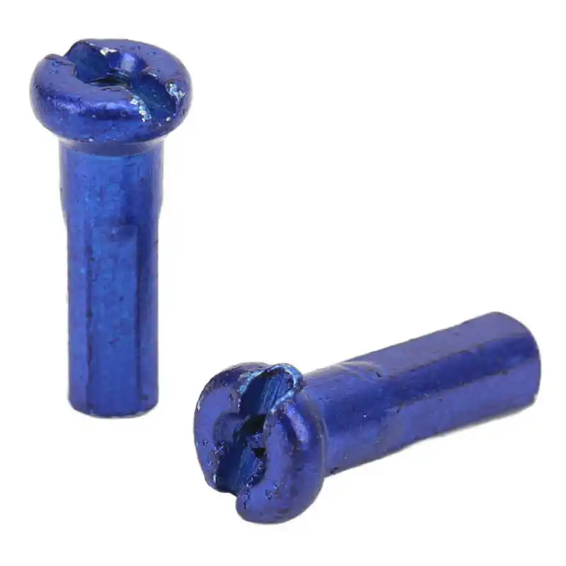 80pcs Bike Spoke Nipples Bicycle Spoke Hat Metal Nipples for 14G 2mm Spokes High strength G14 Spokes Nipple Bike Wheel Cap