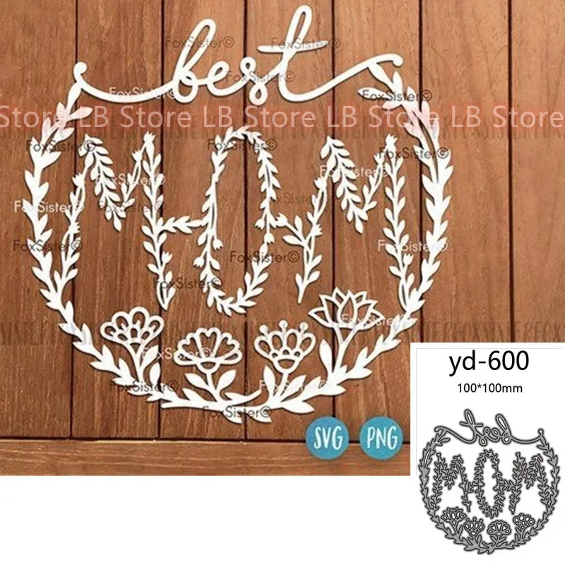 

Металлические пресс-формы форма цветок мама украшение для скрапбукинга бумаги рукоделия нож Лезвие удар трафареты