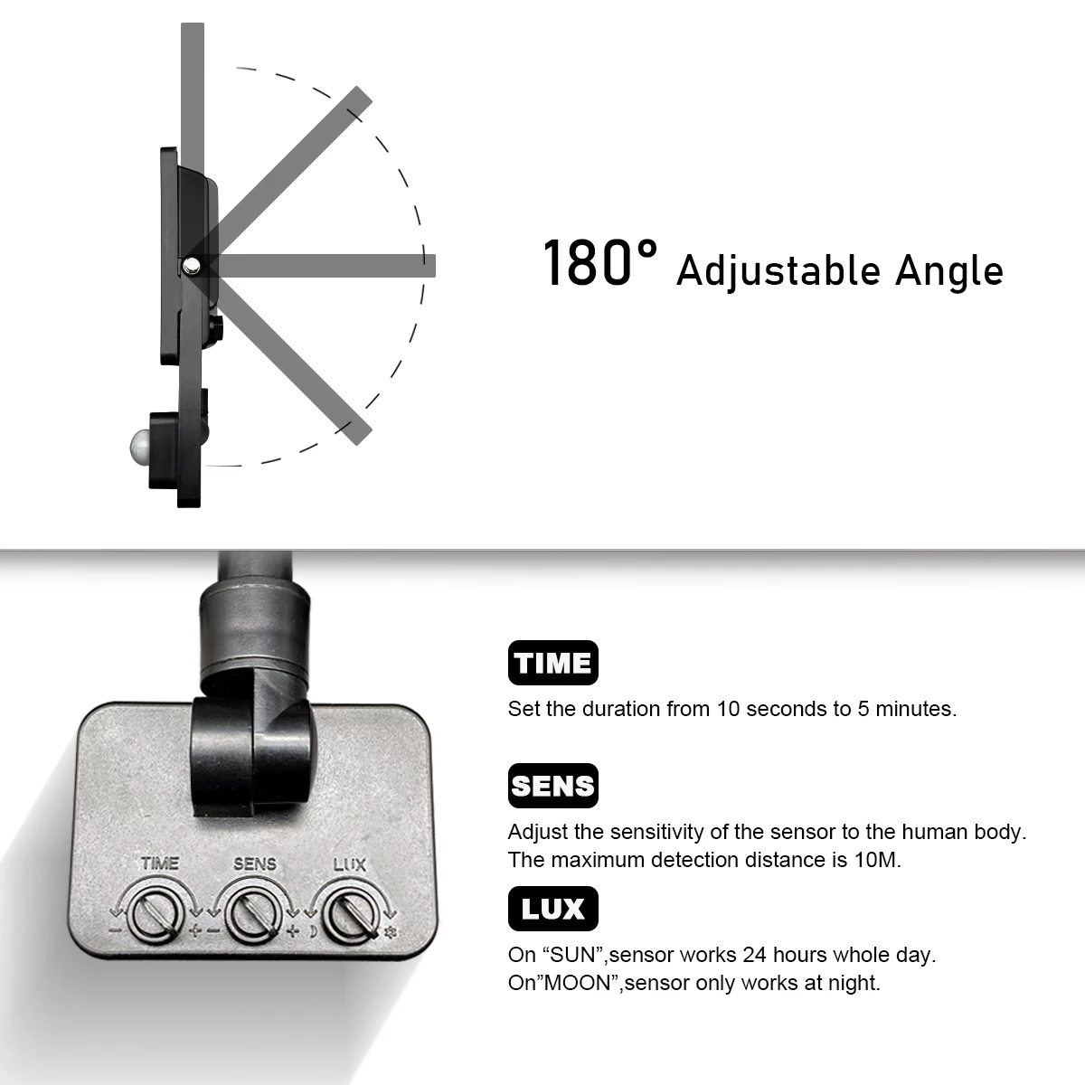 LED 투광 조명 IP67 방수 AC220V 10W-100W 모션 센서 IP65 야외 정원 프로젝터 조명 ??스포트라이트 벽 홍수 조명
