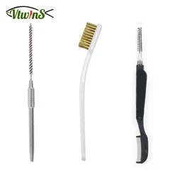 Vtwins Fly Tying Tool Foldable Nylon Dub Brush Tease &Copper Wire Brushes &Stainless Steel Teeth Comb For Teas Feather Bodies