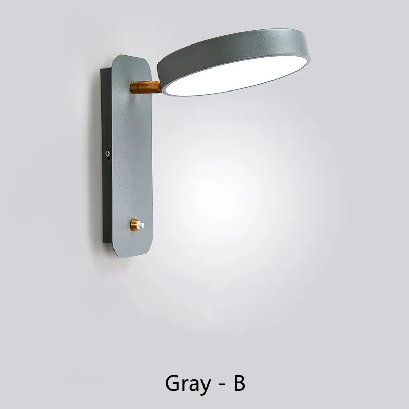 Indoor Wall Light 330 Degrees Adjustable Bedside Switch LED Wall Lamp Aisle Wall Sconce Living Room Hotel Room Bedroom Lights