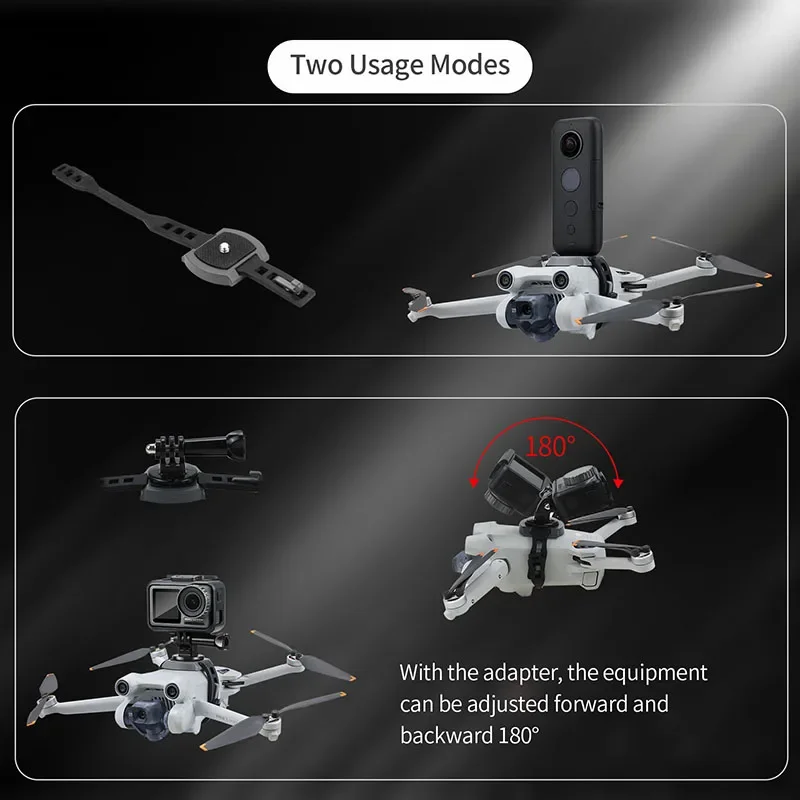 Expand Strap Mount for Gopro /insta360/osmo Action Camera for DJI Mini 3 3pro/ Mini 4pro /mini 2 2SE /mini SE Drone Accessories