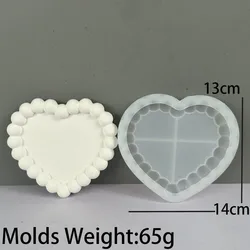 Silicone Mold for Creative DIY Casting - Round, Flower, Cloud, Heart Shapes for Coasters & Home Decor (03)