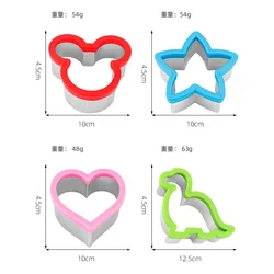 Children's Food Shape Cutter Set: Fun and Creative Kitchen Tools (4pcs Large Set)
