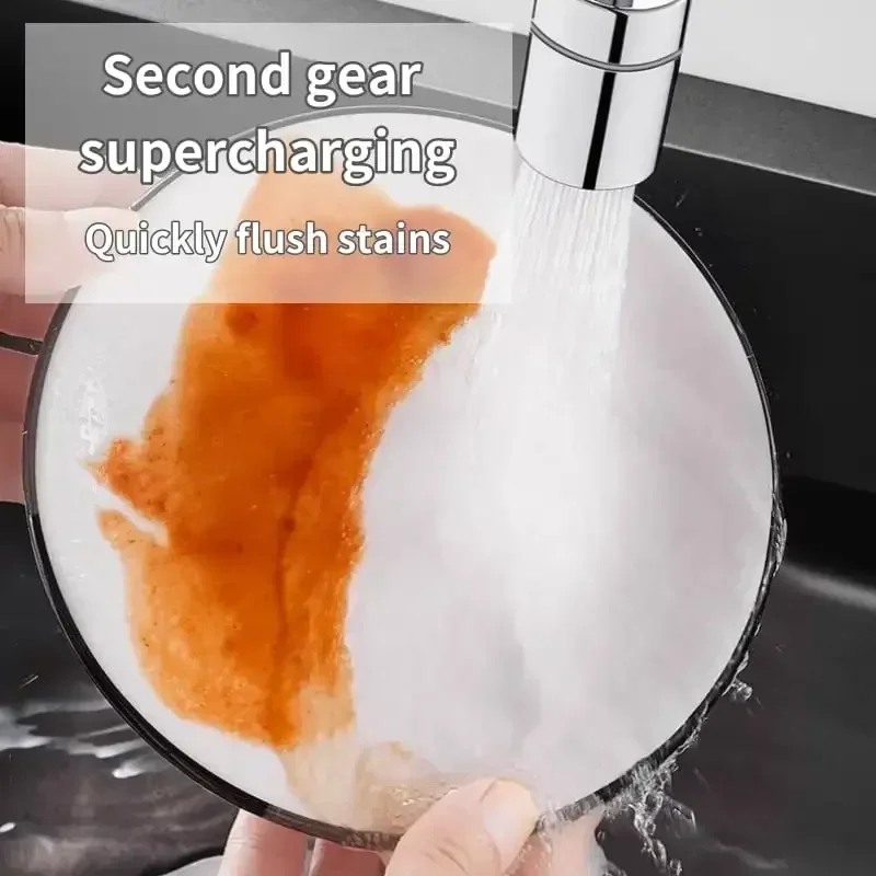 Kitchen Faucet Adapter Universal Splash-Proof Swivelling Extension Sink Faucet