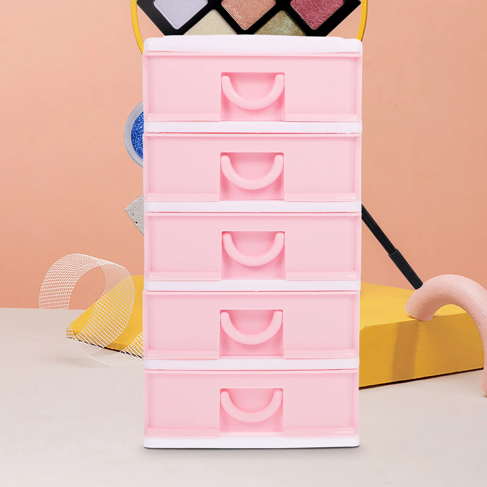 

Drawer Storage Box Office Plastic Bins for Practical Desktop Organizer Multi-function