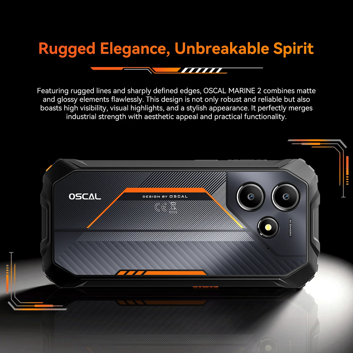 Blackview OSCAL MARINE 2 AI Smartphone Android 15, 6.56