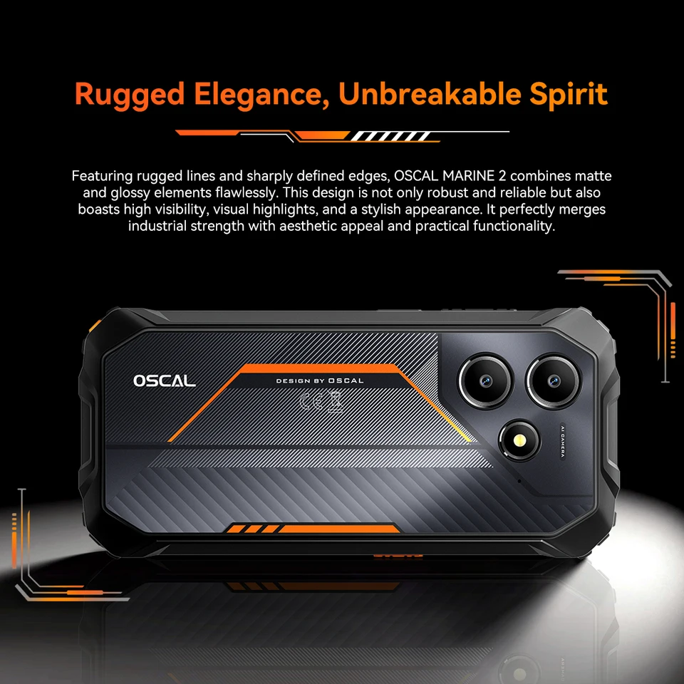 OSCAL Marine2 タフネススマホ Android 15 Amazon | OSCAL Marine2 タフネススマホ Android 15 スマホ 24GB