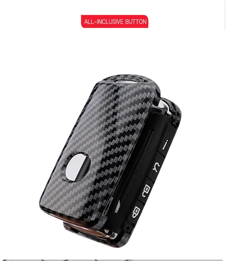 Custodia per chiave auto in fibra di carbonio Silicone per Mazda 3 Alexa CX-30 CX30 CX5 CX 5 CX-5 CX8 CX9 CX4 2019 2020 accessori portachiavi - Sba6c40cb949d40b384199aa37829e311N