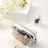 Chic Transparent Star PVC Makeup Bag - Waterproof, Large Capacity, Portable Cosmetic Organizer 4