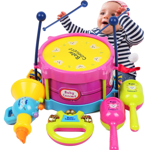 Baby Toys 0 12 Months Music Xylophone Drum Trumpet Percussion Instrument Early Learning Education Toy for Kids Children Newborn 3