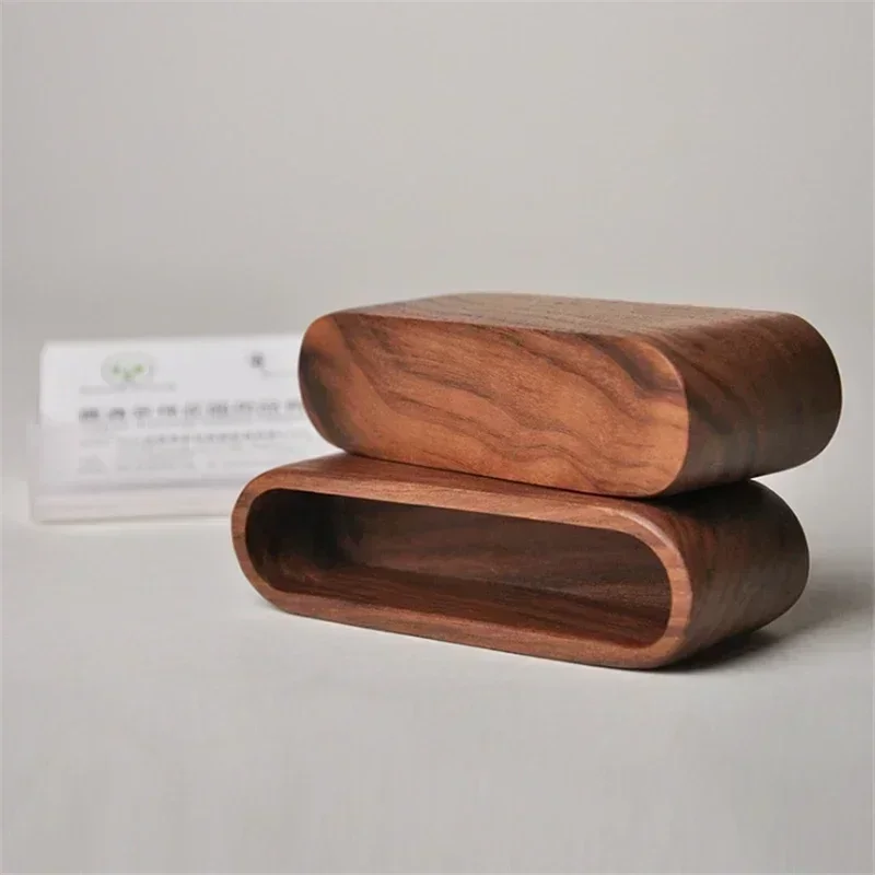

Simple Wooden Business Card Holders Note Display Device Card Office Supplies Stationery Accessories Desk Organizer Stand Holder