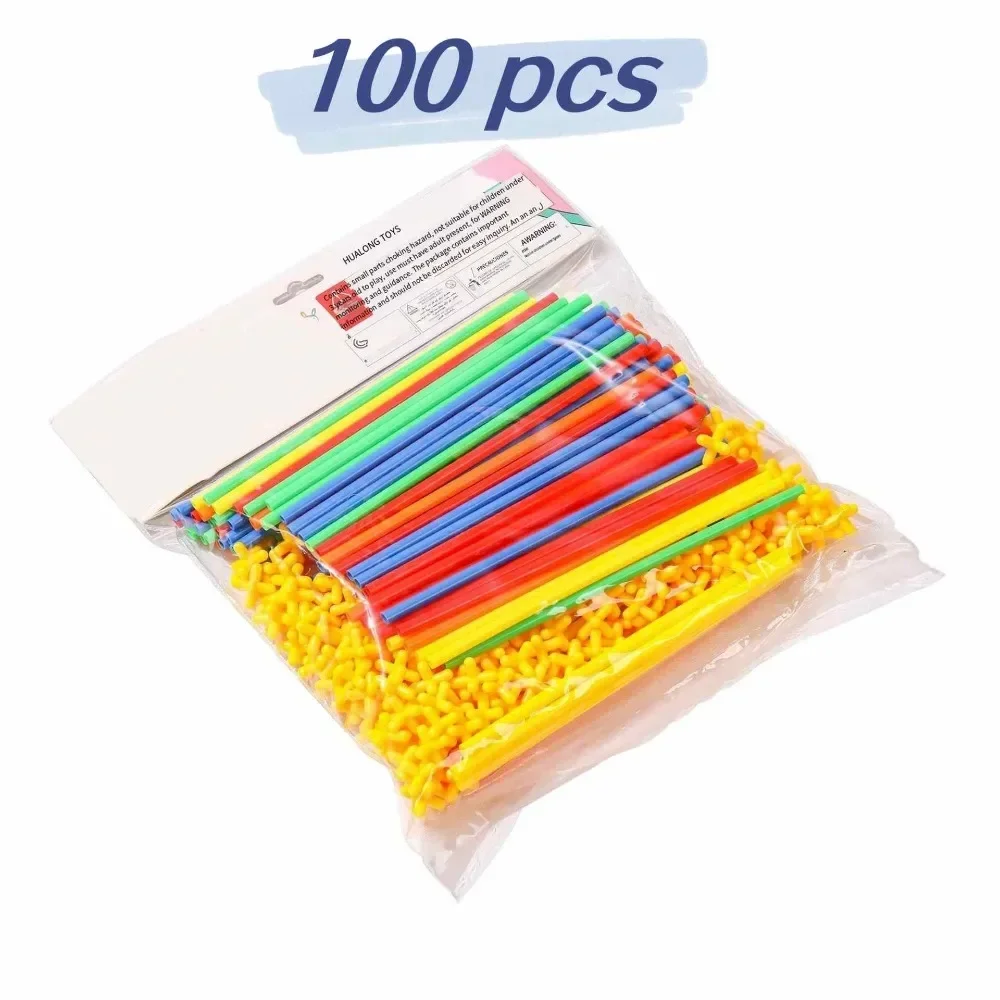 Straw Builder Toys Construction Engineering Toys Fine Tube Building Blocks Toys Educational DIY Gifts For Boys And Girls