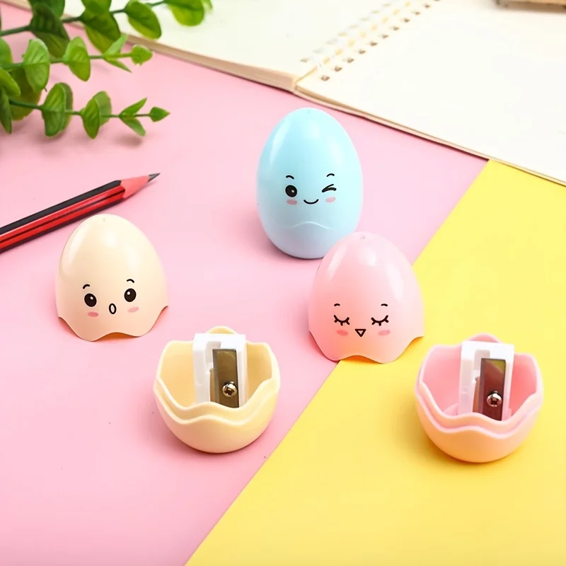 달걀과 연필 샤프너 색상 한 세트 선택 가능