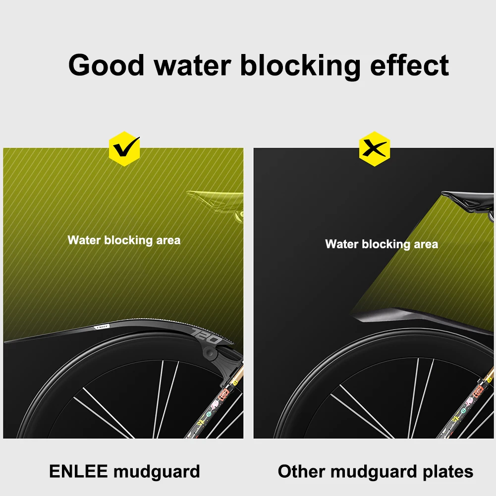 Bicycle Mudguard Strong Toughness Bike Tire Wheel Mudguard Universal Road Bike Wheel Fenders for Front Rear Wheels Below 38mm